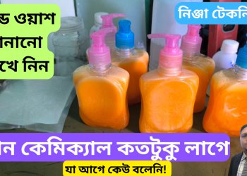 হ্যান্ড ওয়াস বানানোর ফুল আইডিয়া