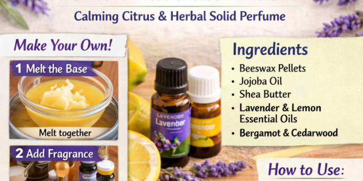 Lemon Lavender Solid Balm Perfume